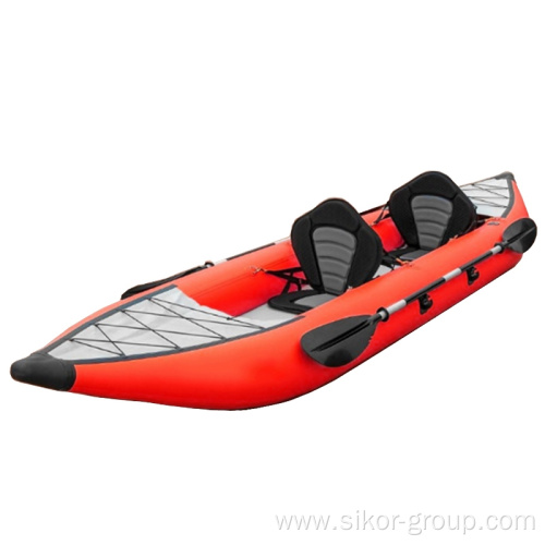 Outdoor Sports New Arrival V Bottom Folding Kayak Single Seat Portable Foldable Canoe Inflatable Solo Kayak For sale